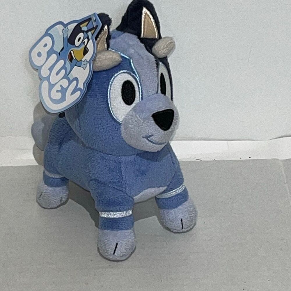 Bluey Heeler Dog Plush Stuffed Animal Toy 6 inch Standing Blue Puppy NWT
